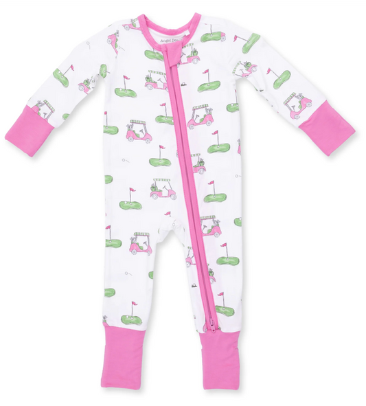 Golf Carts Pink - Convertible Romper