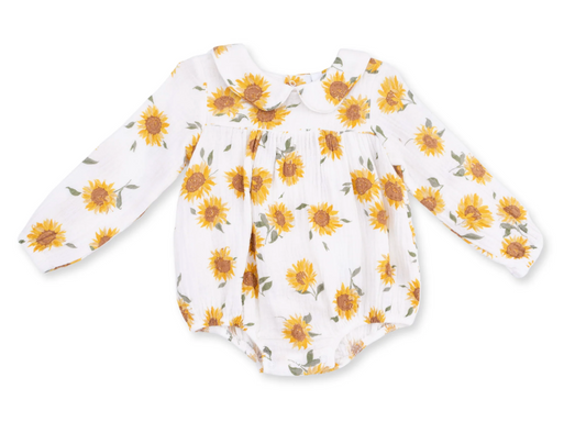 Baby Sunflower - Classic Bubble with Peter Pan Collar Regular price