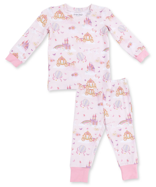 Princess Unicorns and Castle - Long Sleeve Loungewear Set