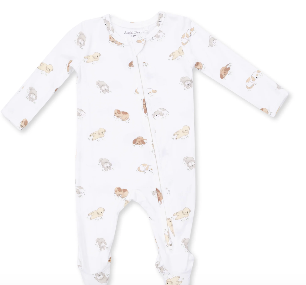 Puppy Snuggle Club  2 Way Zipper Footie