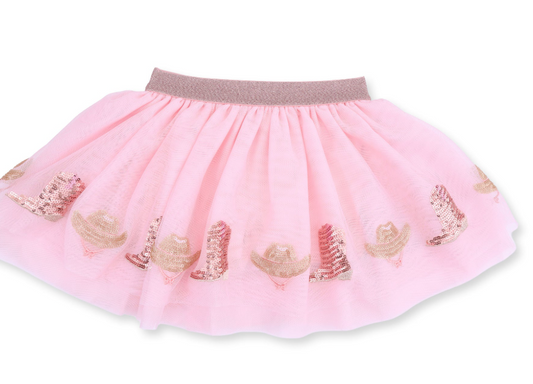 Cowgirl Cameos  Tutu Skirt with Bike Shorts