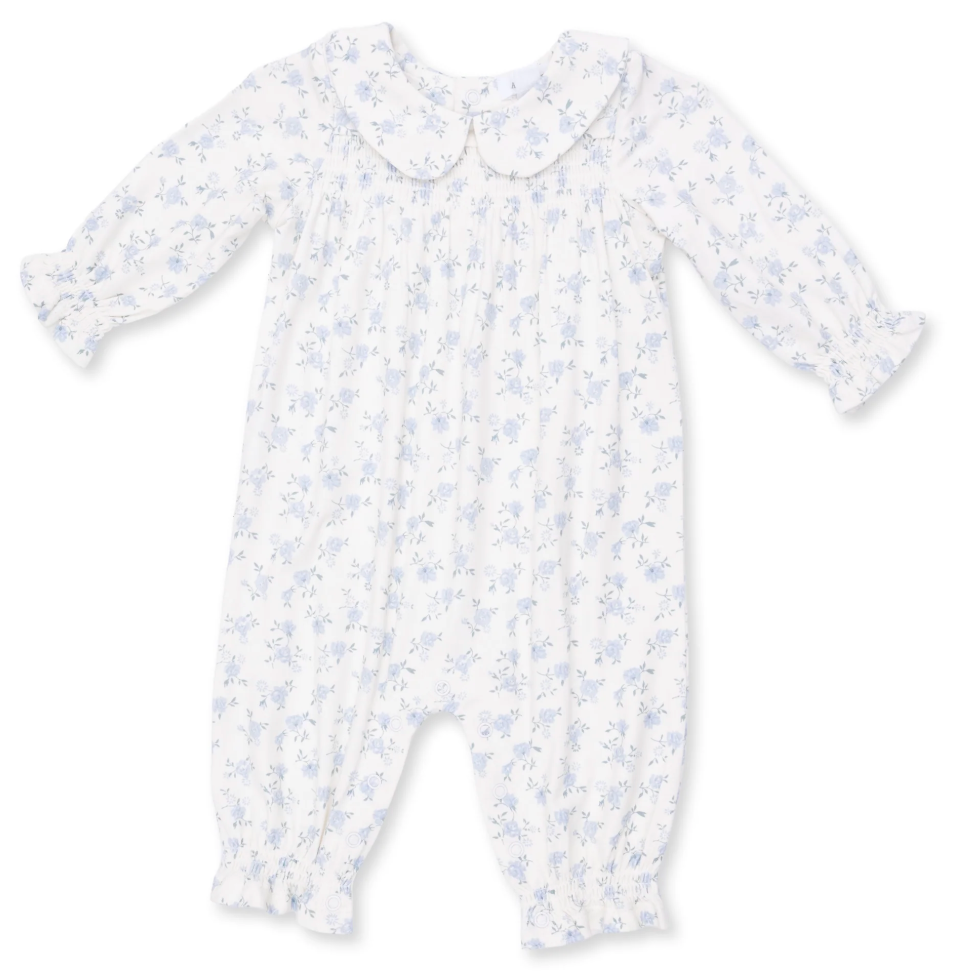 Rose Briar  Smocked Long Sleeve Romper