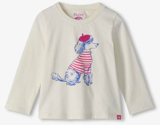 Posh Poodle Gathered Back Tee