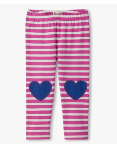 Rose Violet Stripes Jersey Leggings