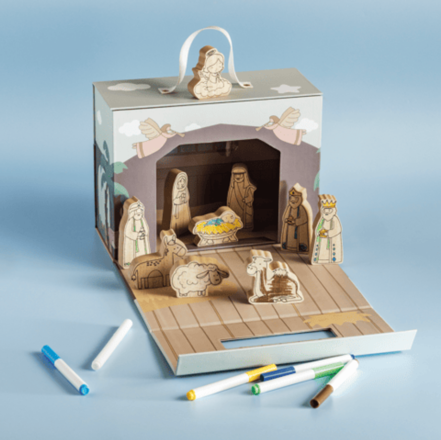 My Nativity Playset - Color Your Own