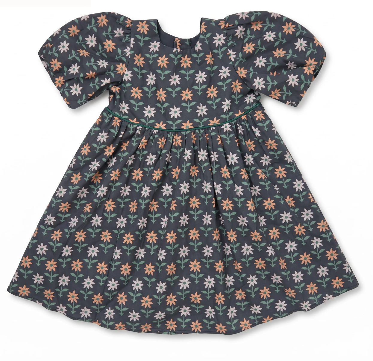 Denise Dress - Navy Block Floral
