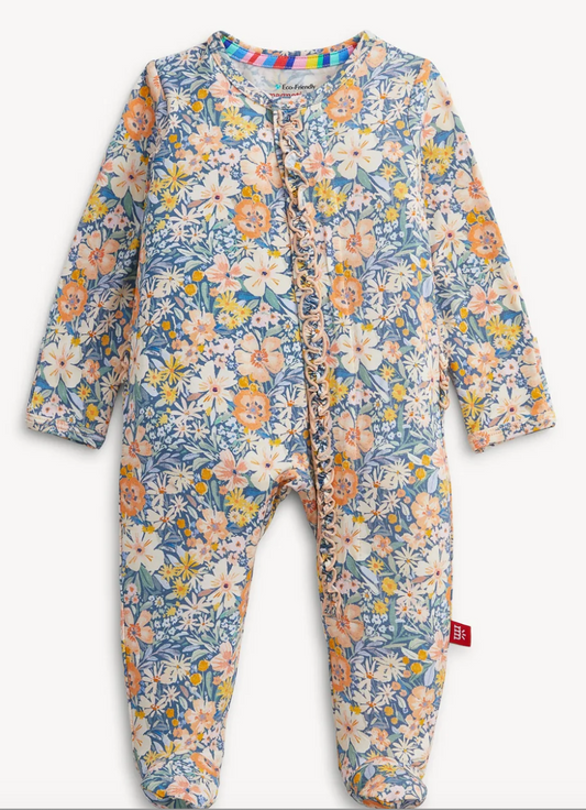 Flora Magnetic Modal Ruffle Footie