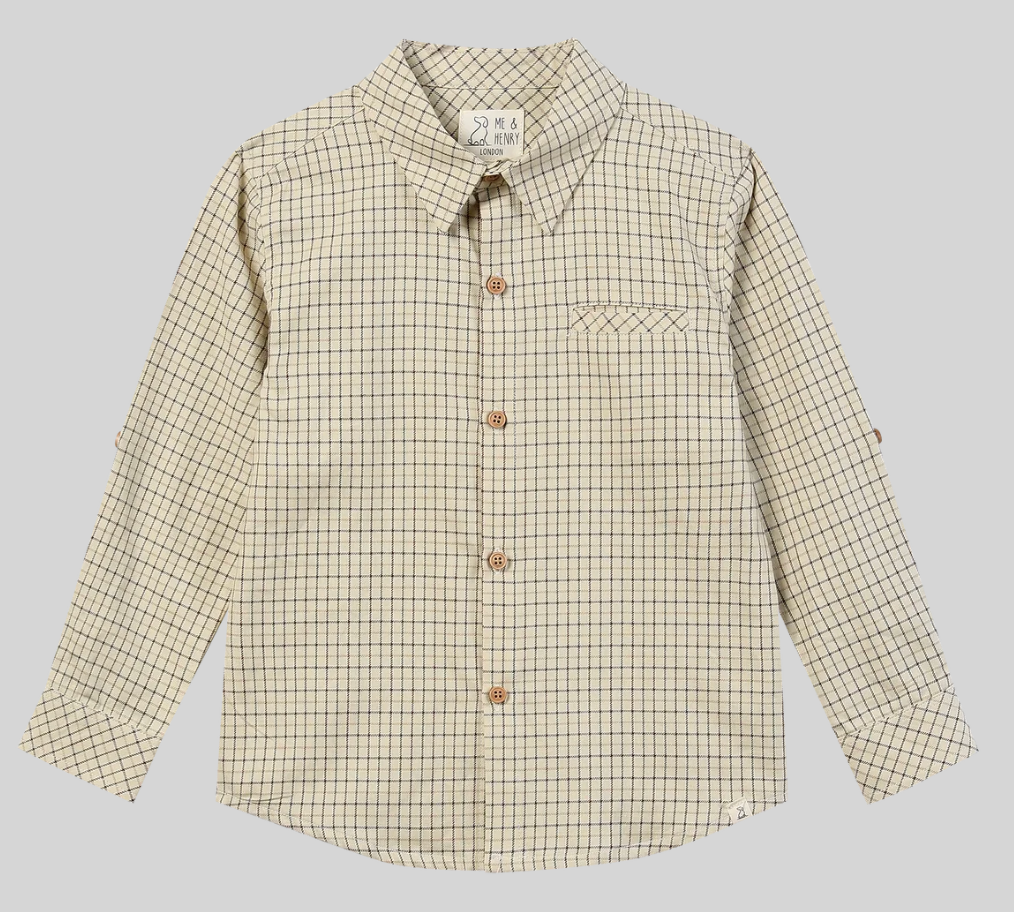 Atwood Woven Shirt Cream Country Plaid