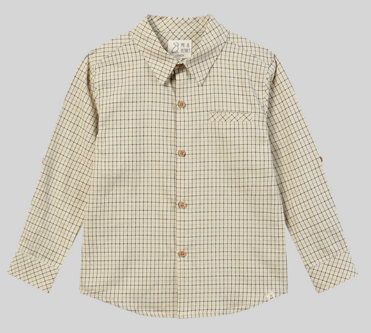 Atwood Woven Shirt Cream Country Plaid