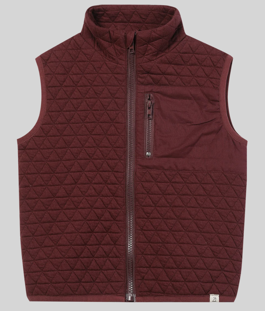 Hunter burgundy padded vest