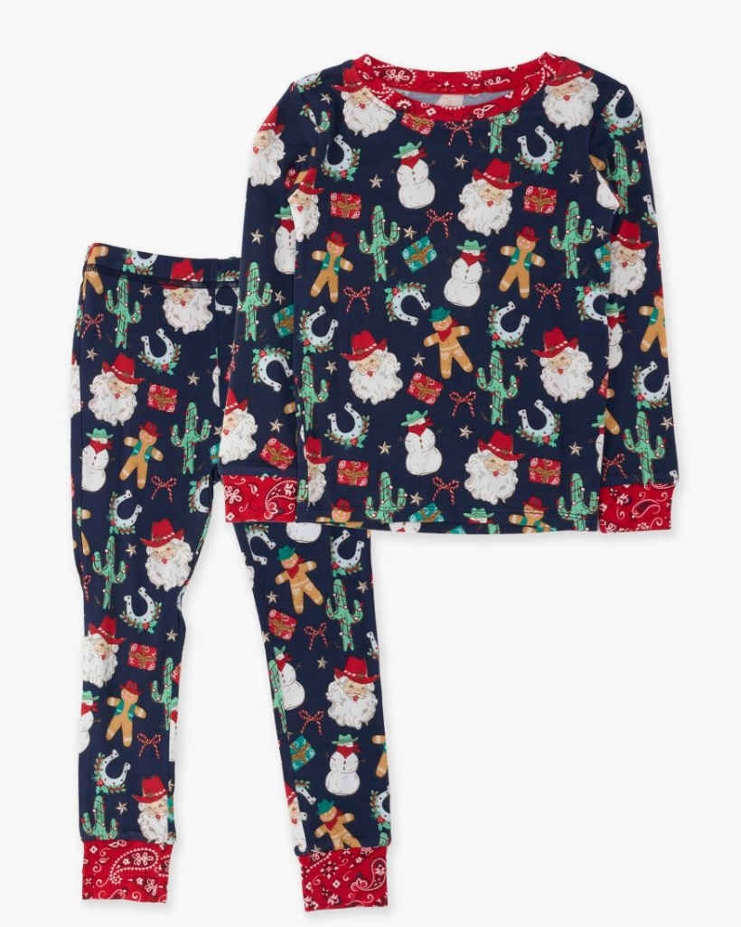 Giddy Up Santa L/S PJ Set - Bamboo Viscose