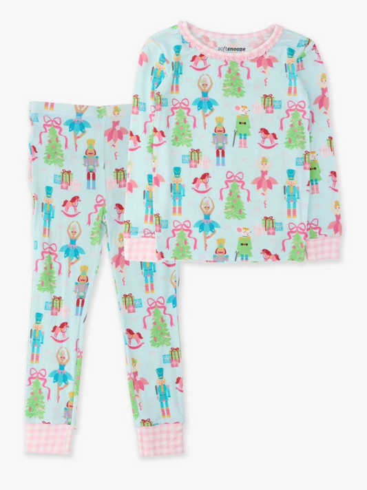 Nutcracker Wishes Ruffle L/S PJ Set - Bamboo Viscose