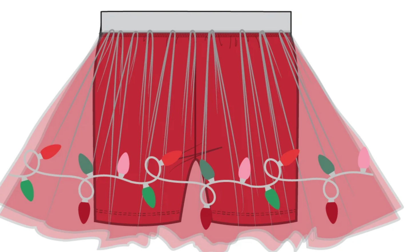 Christmas Lights Merry Tutu Skirt