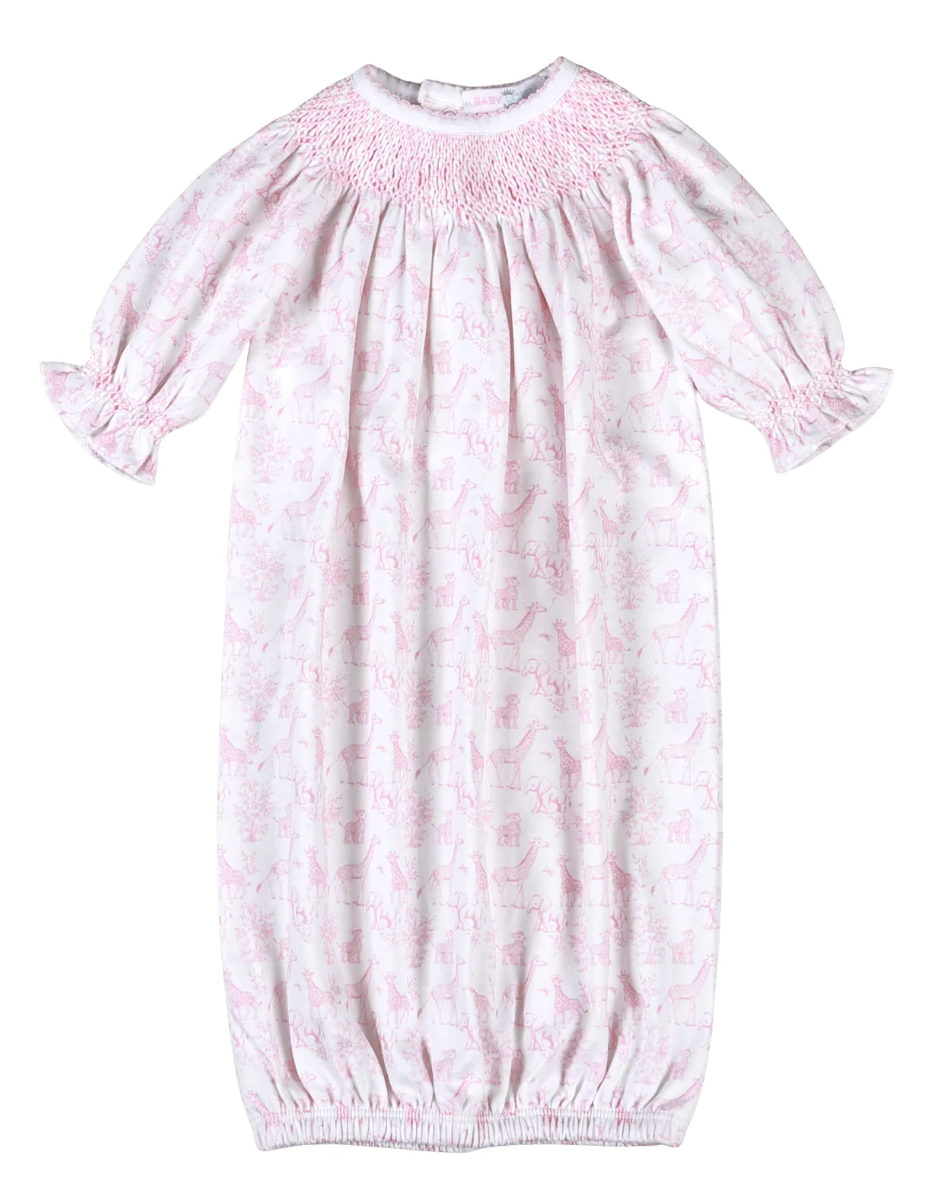 Pink Baby Safari Hand Smock Bishop Gown