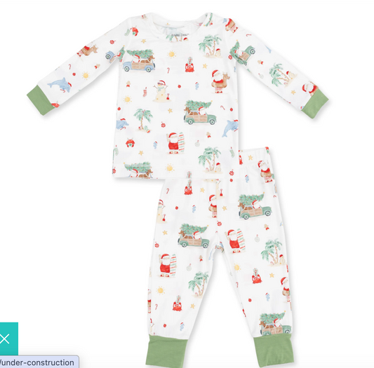 Beach Christmas -Long Sleeve Loungewear Set