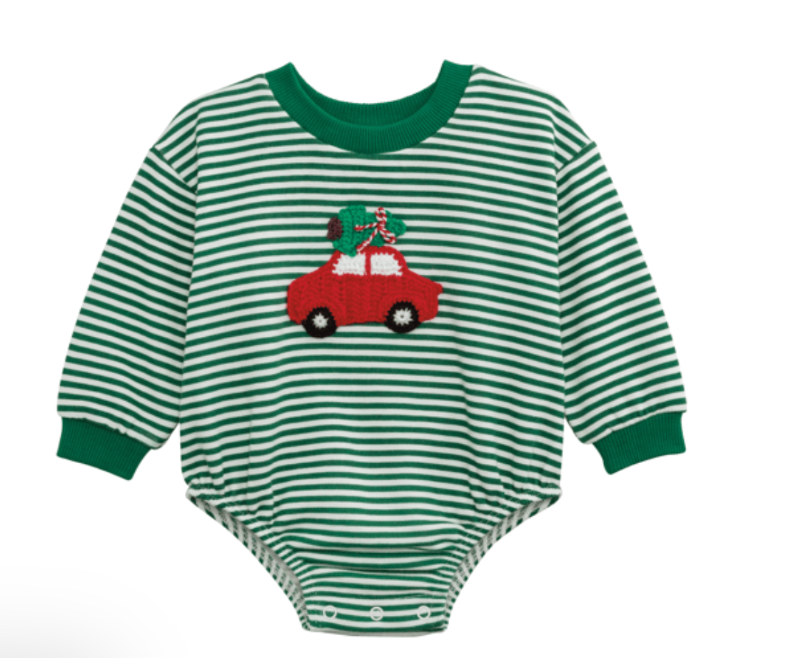 Crochet Car Baby Sweatshirt Bubble