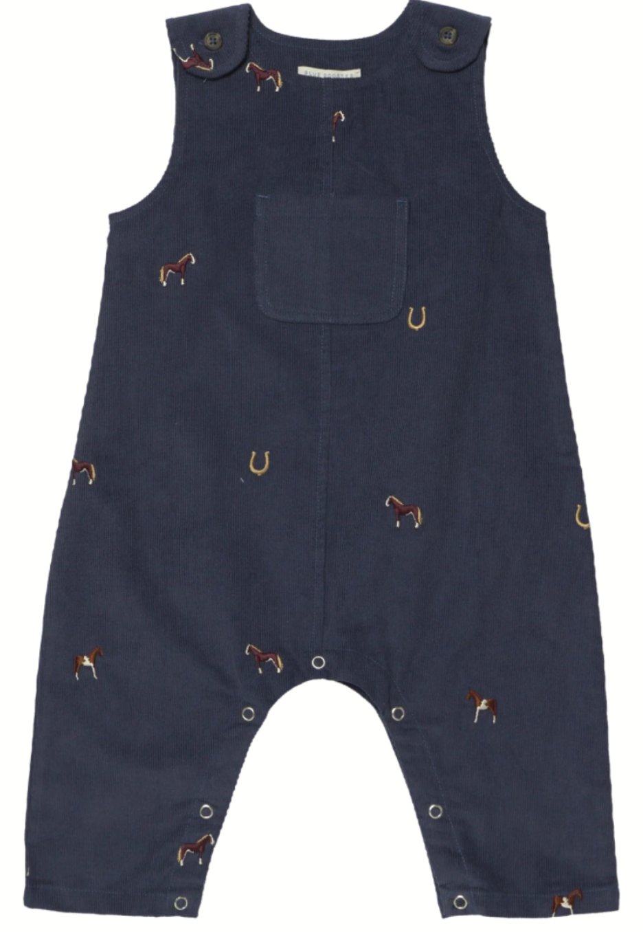 Baby Boys Noah Jumper Navy Horse Embroidery