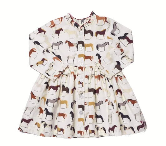 Girls Autumn Dress Horse Breeds
