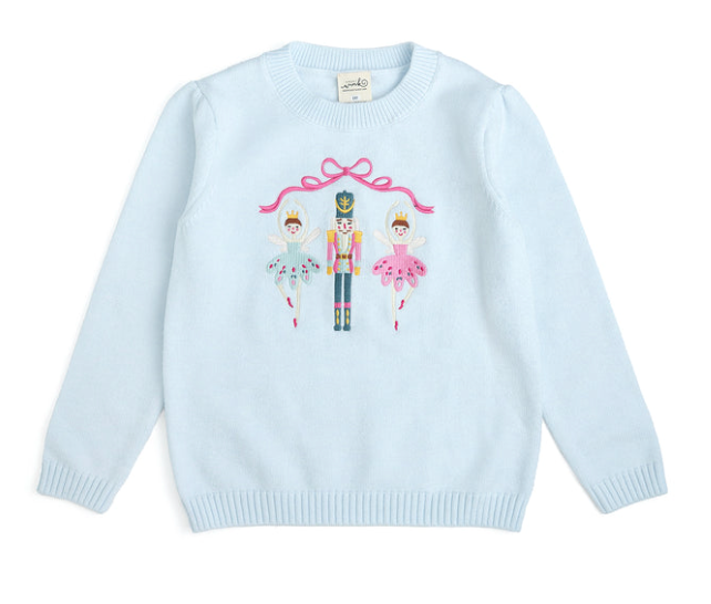 Nutcracker Embroidered Christmas Sweater