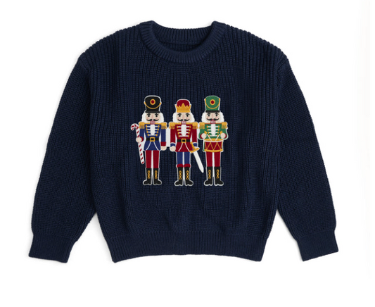 Nutcracker Patch Christmas Sweater