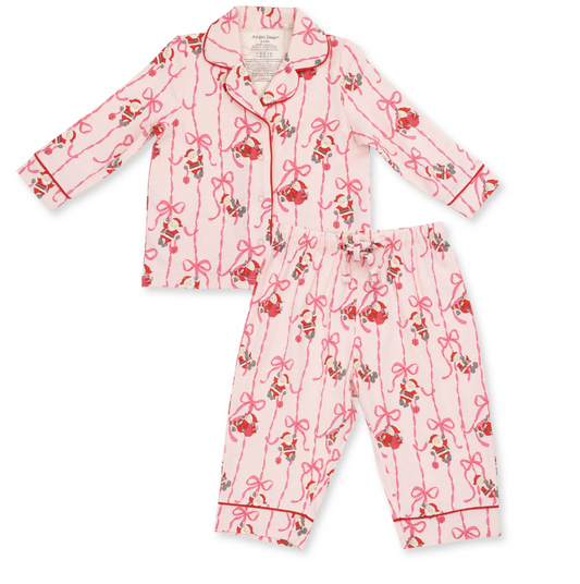 Long Sleeve w pant Bows & Santa