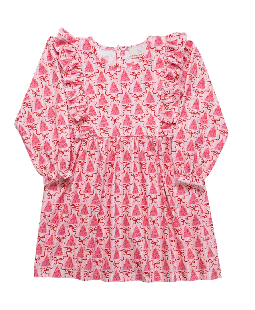 Pink Bottle Brush Tree Dress