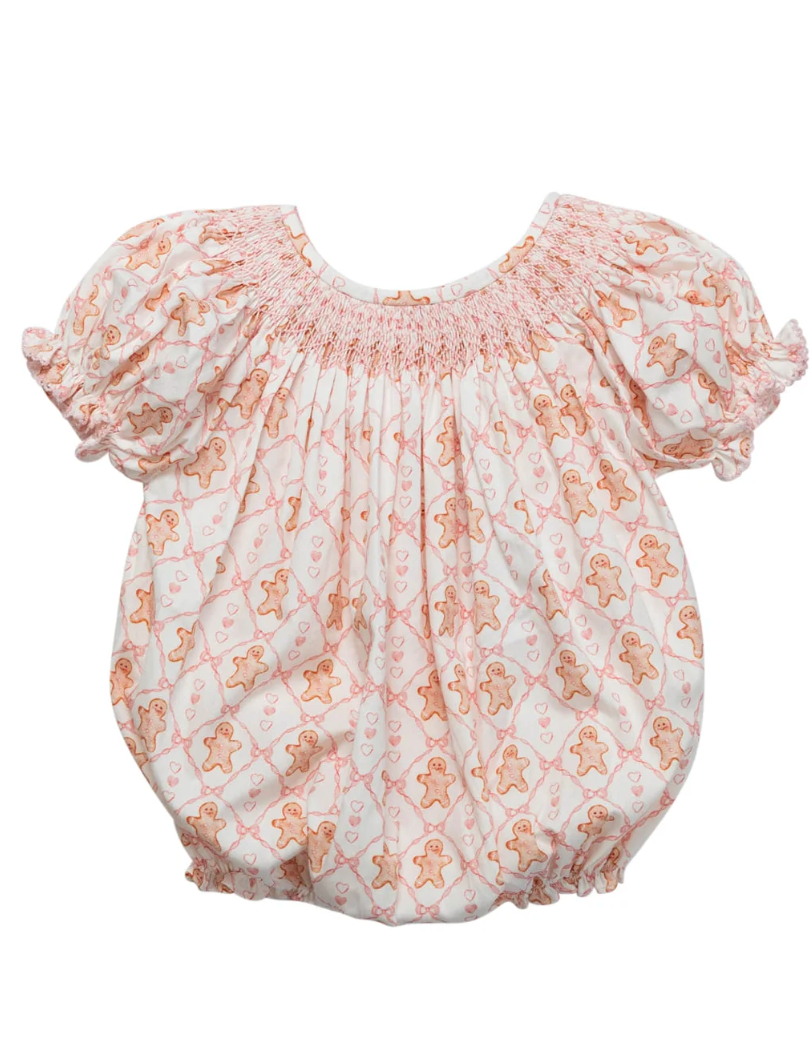 Gingerbread Smocked Bubble