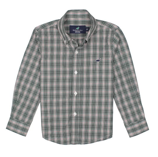Boys Seasonal Sportshirt Mistletoe