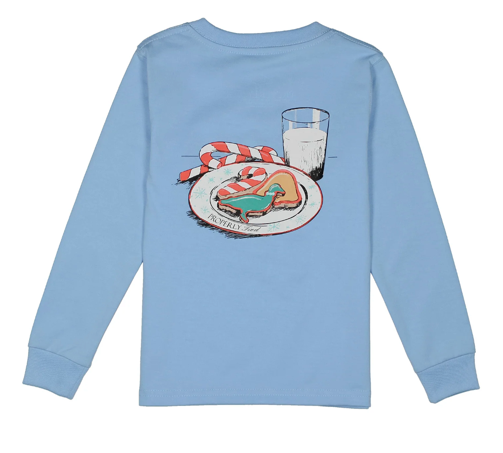 Baby Milk And Cookies LS Light Blue