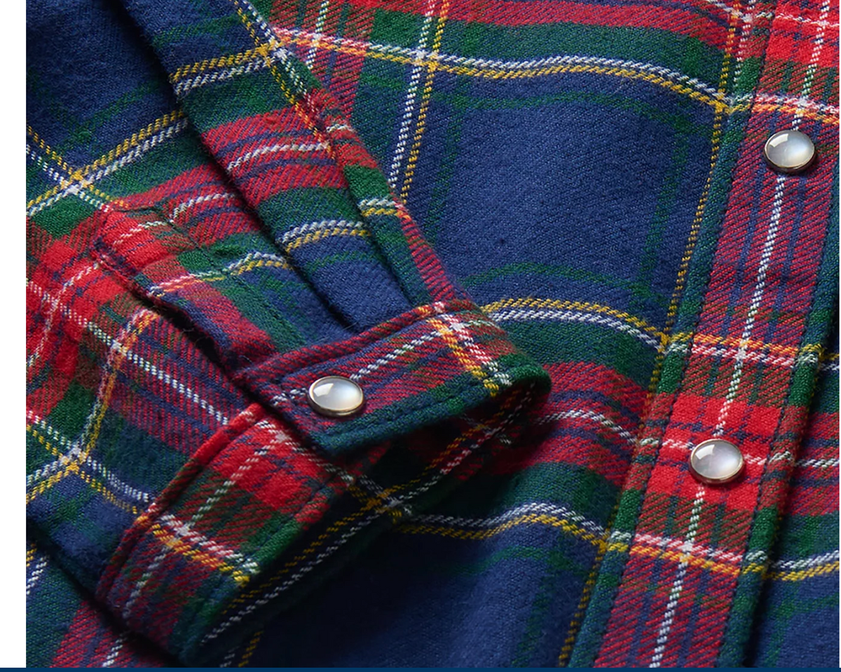Holiday Plaid Button Down Shirt