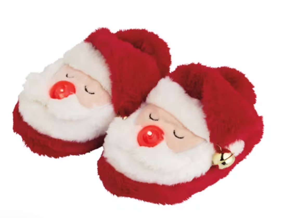 Christmas Jingle Light-Up Slippers