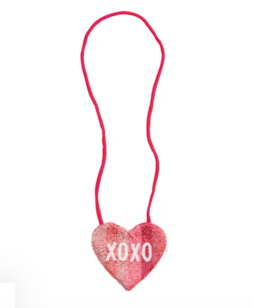 Beaded Heart Purse