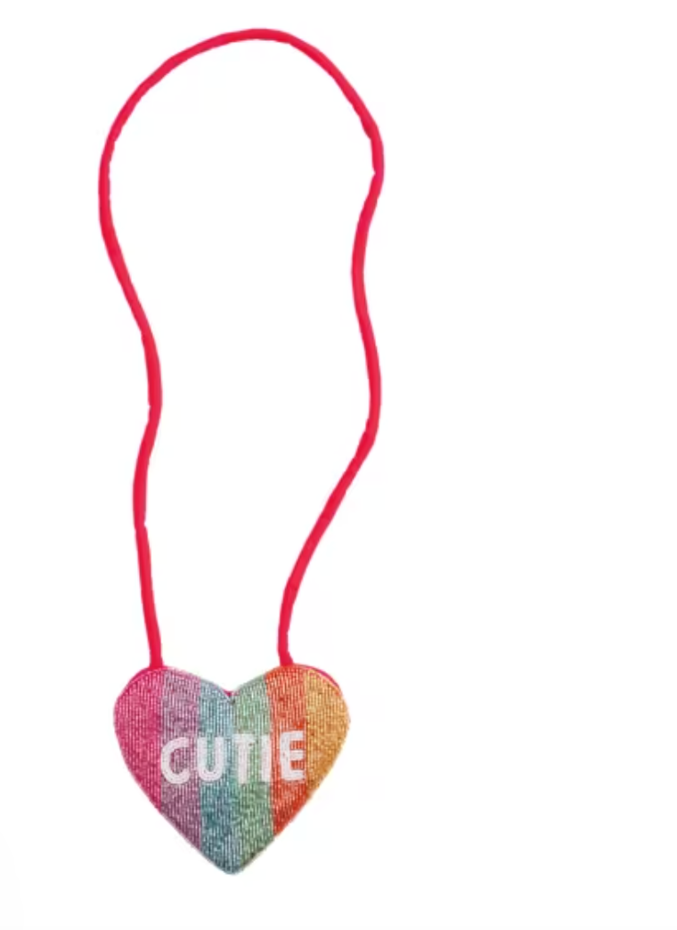 Beaded Heart Purse