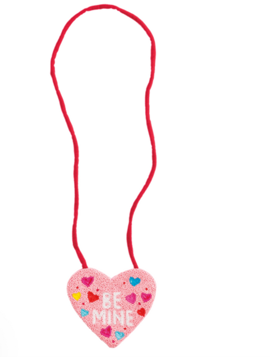 Beaded Heart Purse
