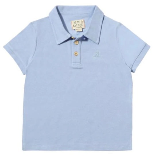 Shipping Polo - Pale Blue Pique