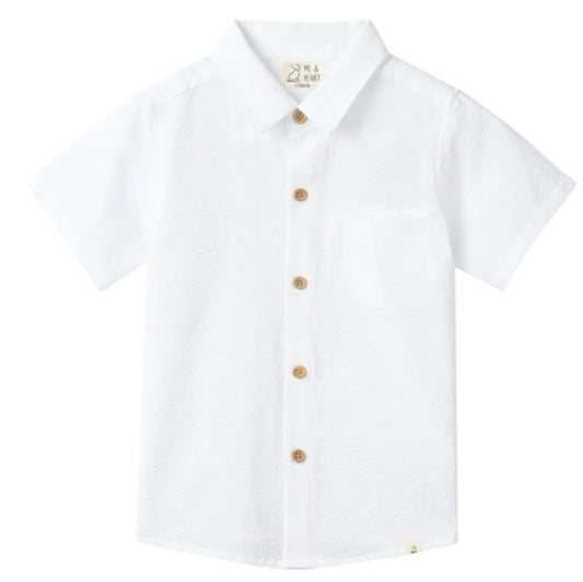 Newport Woven Shirt - White Seersucker