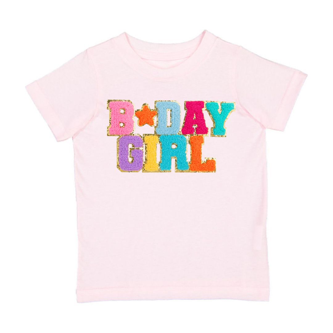 Birthday Girl Patch Short Sleeve Shirt