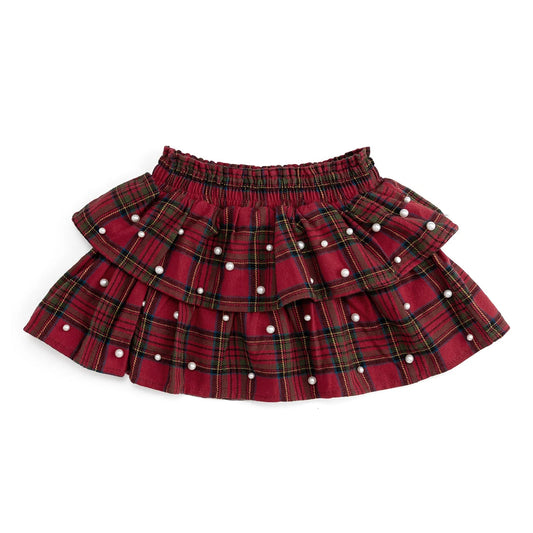 Christmas Tartan Pearl Skirt
