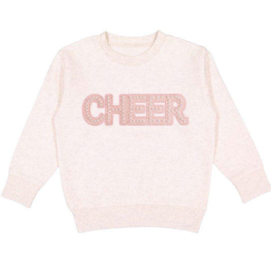 Cheer Pearl Patch Sweatshirt - Natural