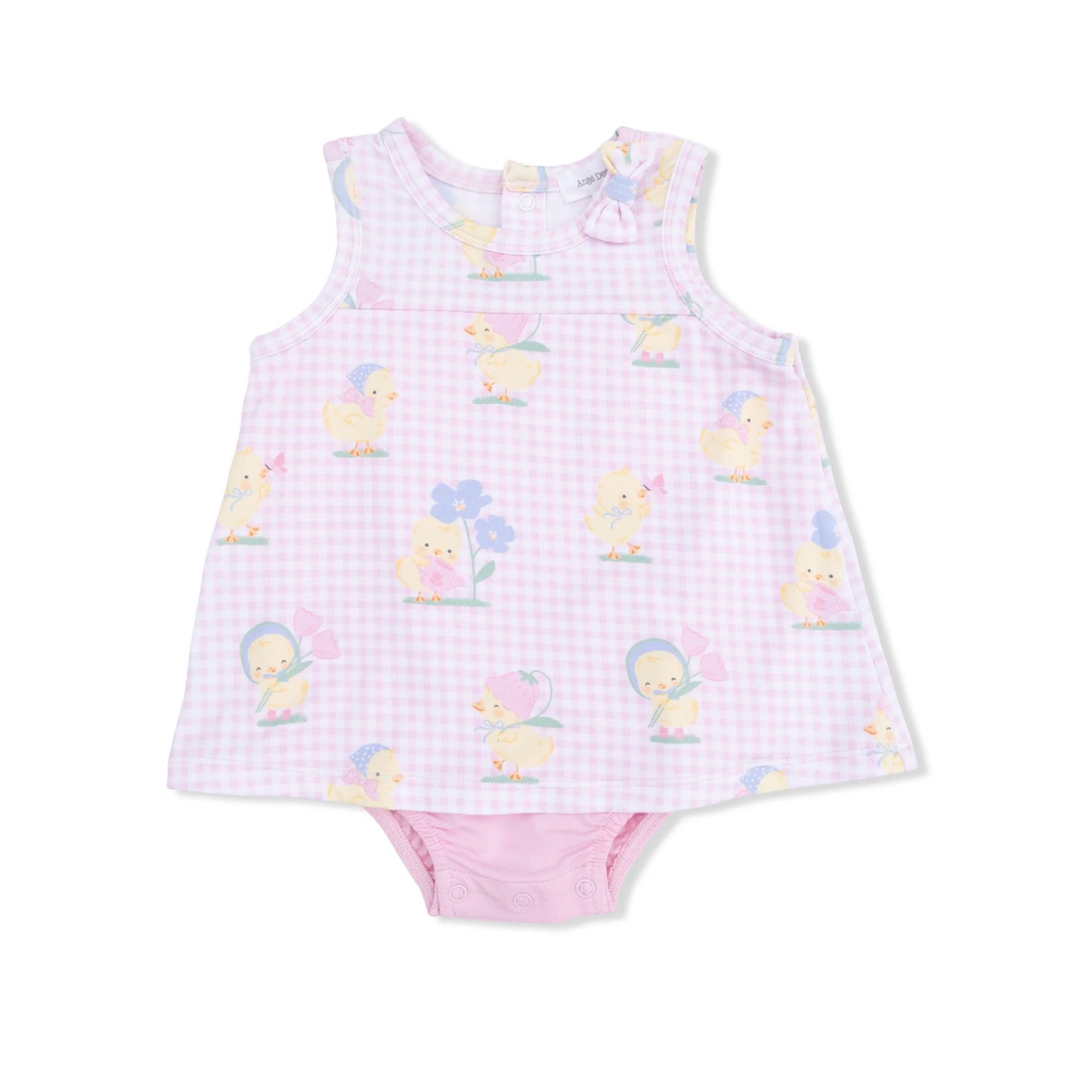 Vintage Spring Duckling A-line Bodysuit Dress