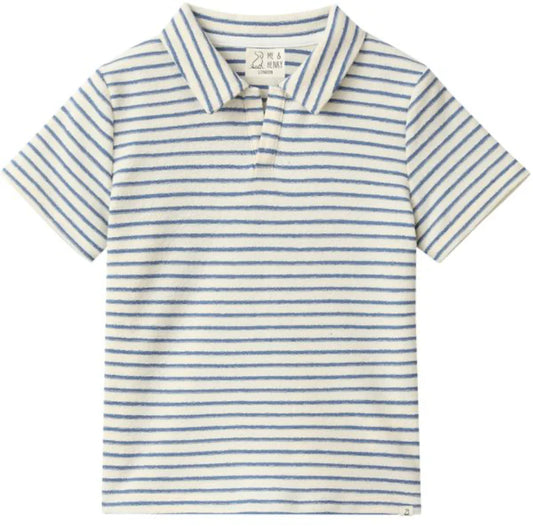 Watergate Terry Polo - Chambray Stripe