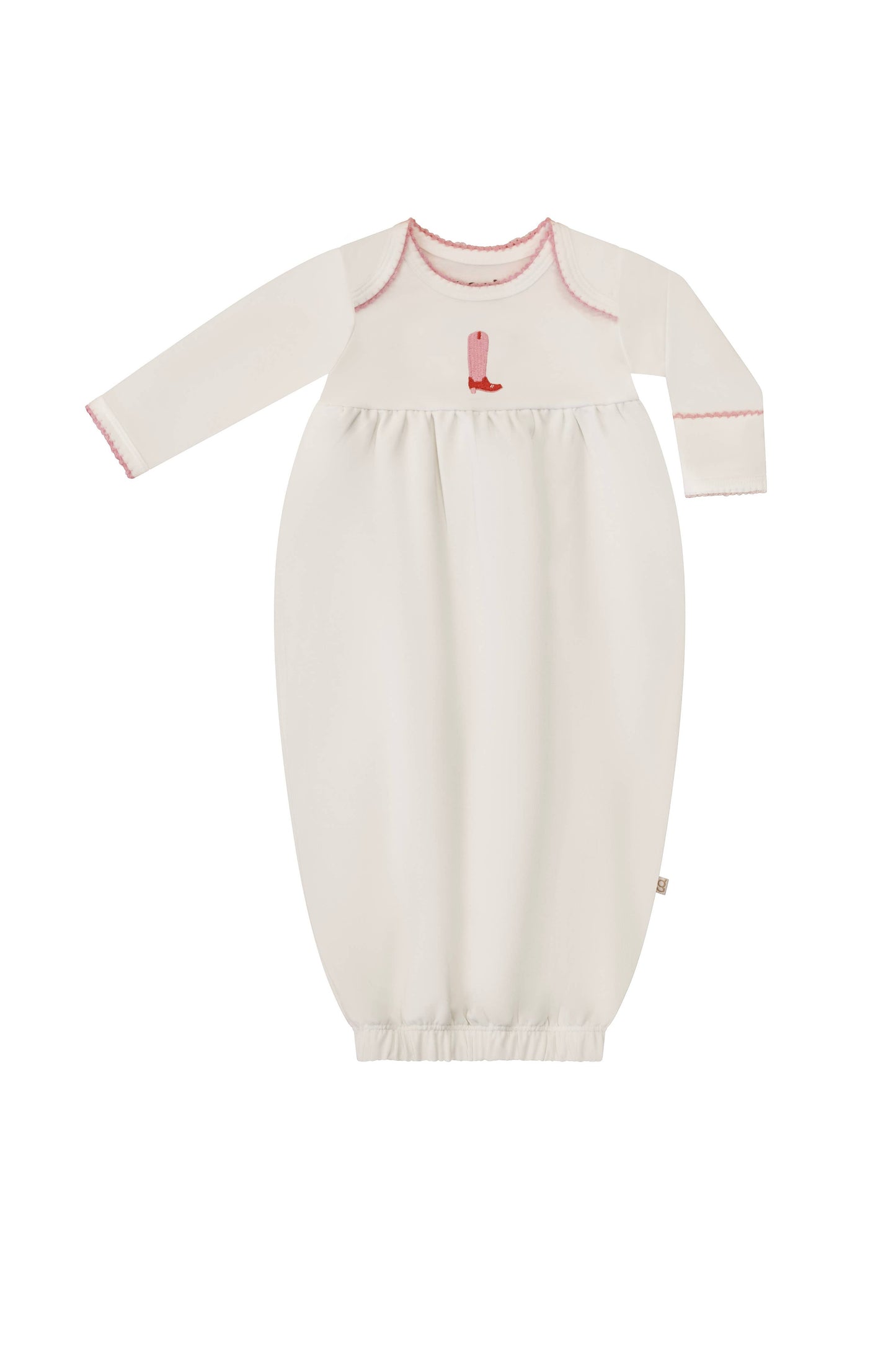 Pip Embroidered Gown -Pink Boot