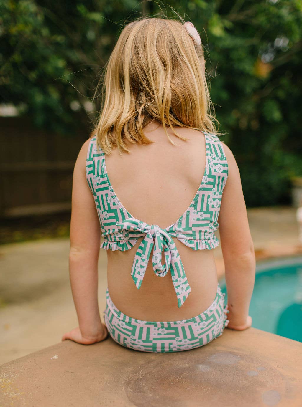 Monroe Swim in Wildflower Grid | UPF 50