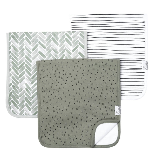 3 Pack Premium Burp Cloths - Alta