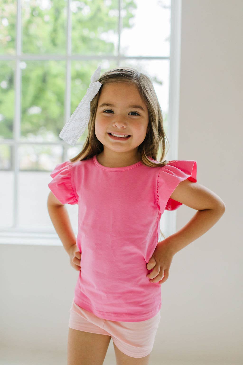 Flutter Tee in Bubblegum | Summer 26 Delivery