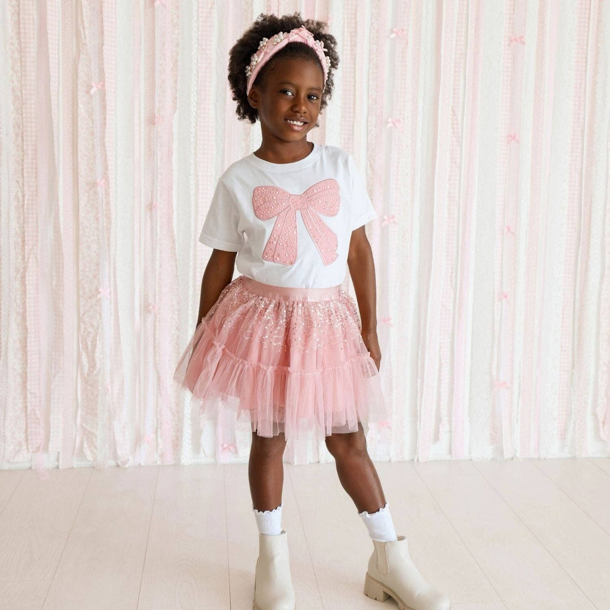 Rose Confetti Tutu Skirt - Kids Boutique Clothing