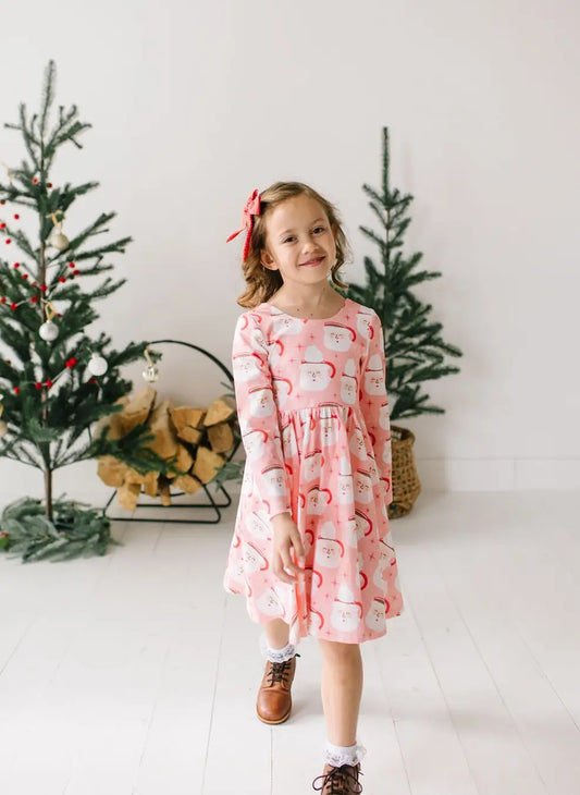 Gwendolyn Dress in Santa Cocoa | Christmas Dress