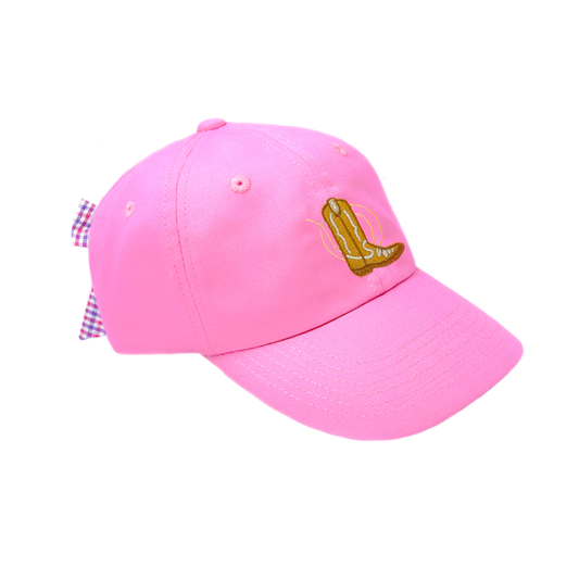 Cowboy Boot Bow Baseball Hat