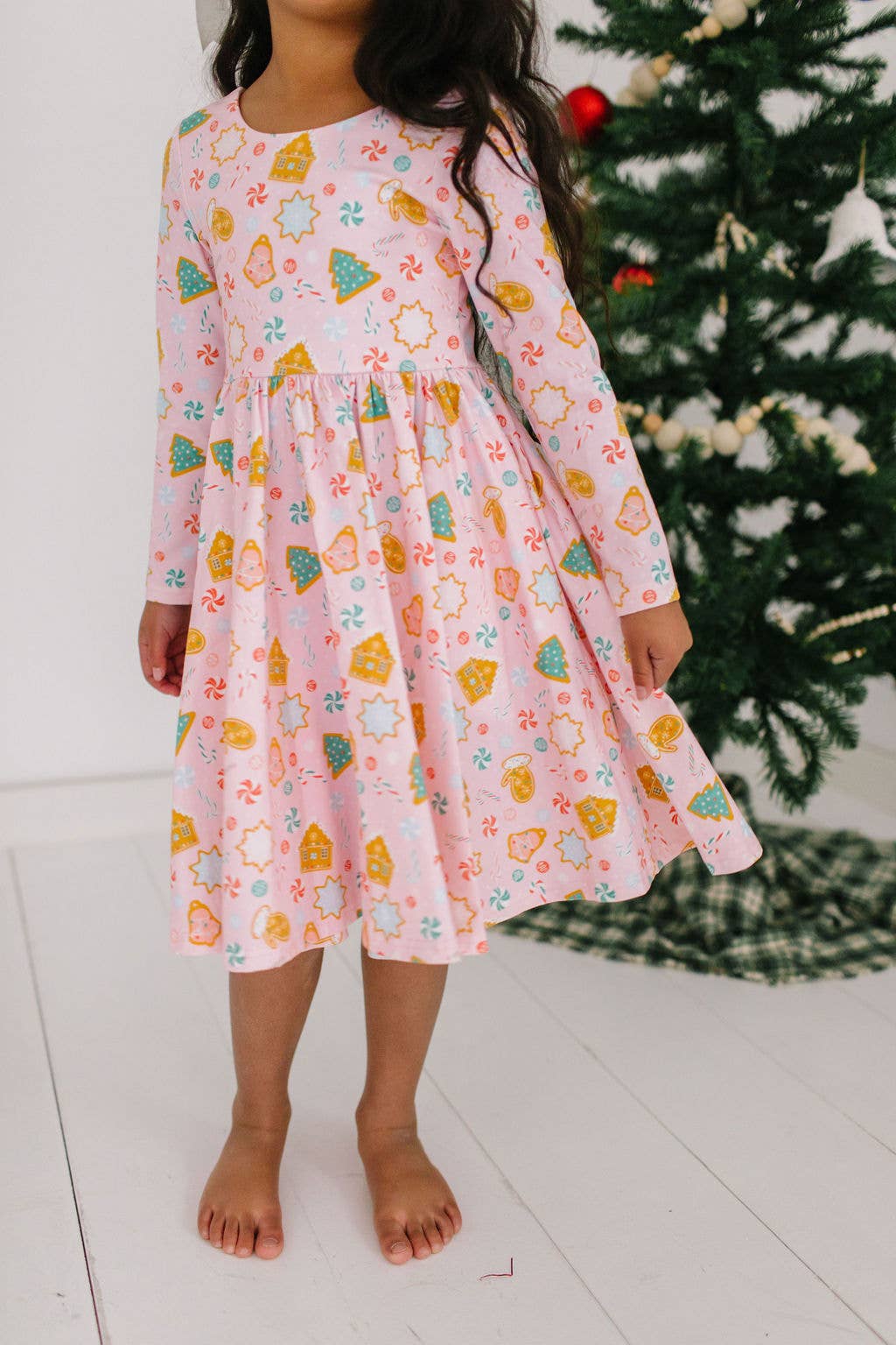 Gwendolyn Dress in Christmas Cookies | Girls Dress