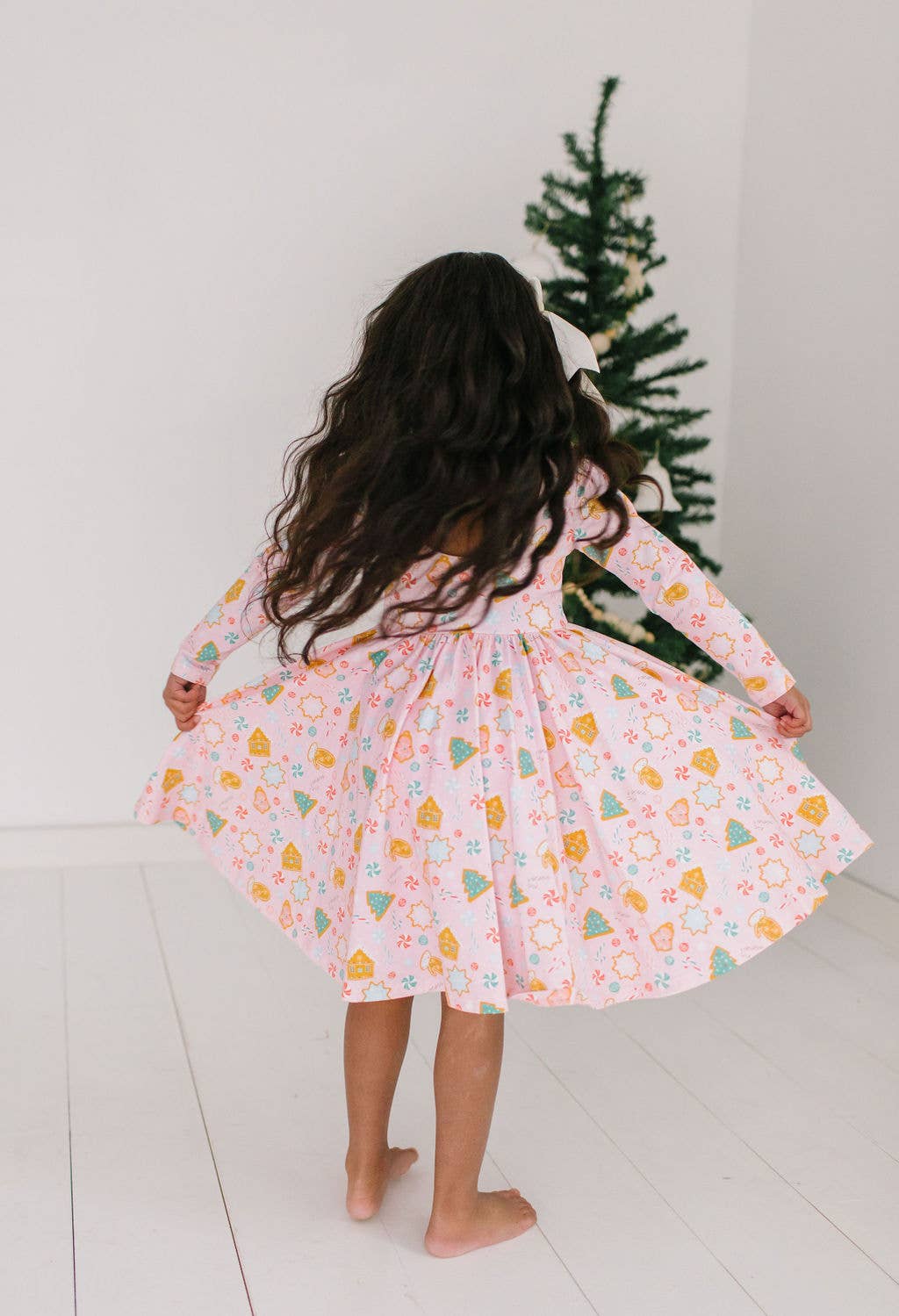 Gwendolyn Dress in Christmas Cookies | Girls Dress